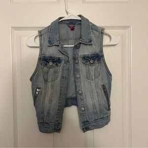H&M Light Blue Denim Vest